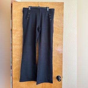 Betabrand bootcut dress pants, black